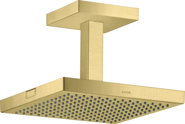 Axor Showersolutions Overhead Shower 240/240 1jet With Ceiling Connection Brushed Brass