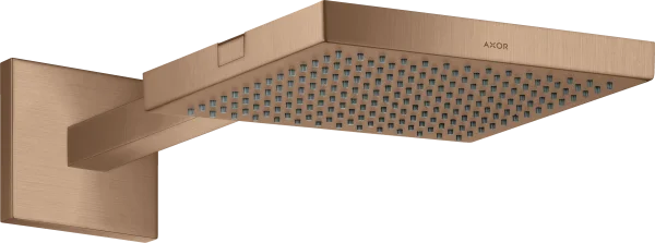 Axor Showersolutions Overhead Shower 240/240 With Shower Arm Brushed Red Gold