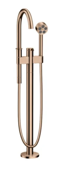 Axor One Single Lever Bath Mixer Floor-standing Polished Red Gold