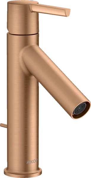 Axor Starck Single Lever Basin Mixer 100 With Lever Handle And Pop-up Waste Brushed Bronze