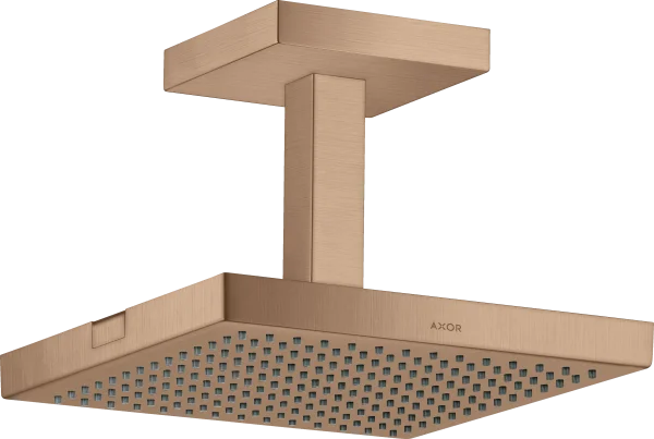 Axor Showersolutions Overhead Shower 240/240 1jet With Ceiling Connection Brushed Red Gold