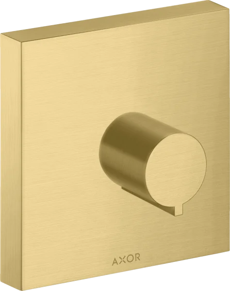 Axor Showersolutions Shut-off Valve Square 120 Mm X 120 Mm For Concealed Installation Brushed Gold Optic
