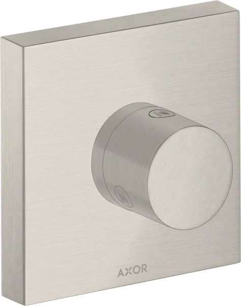 Axor Showersolutions Shut-off / Diverter Valve Trio / Quattro Shut-off / Diverter Valve 120 Mm X 120 Mm Square Stainless Steel Optic