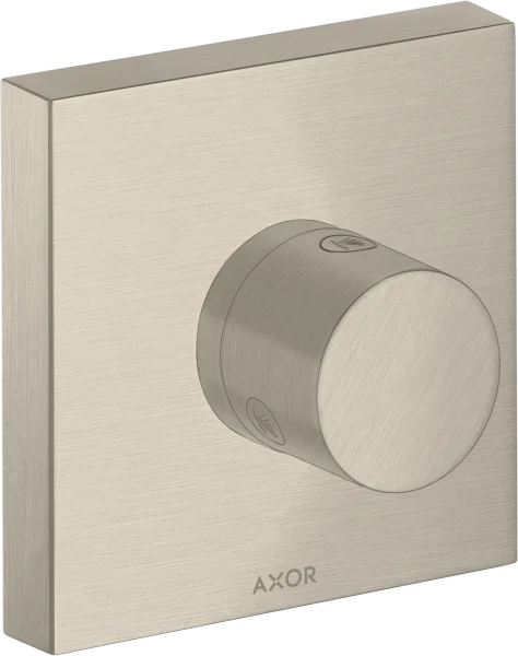 Axor Showersolutions Shut-off / Diverter Valve Trio / Quattro Shut-off / Diverter Valve 120 Mm X 120 Mm Square Brushed Nickel
