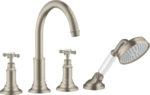 Axor Montreux Bath Mixers Concealed 504 X 263 X 128mm Nickel - Brushed