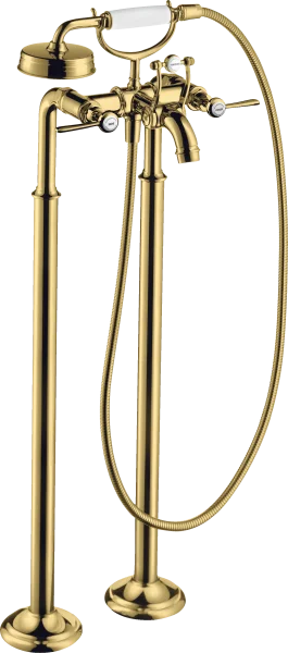 Axor Montreux 2-handle Manual Bath Mixer Floor-standing With Lever Handles Gold Polished