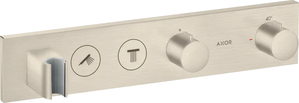 Axor Showersolutions Thermostatic Module Select 460/90 For Concealed Installation For 2 Outlets Brushed Nickel