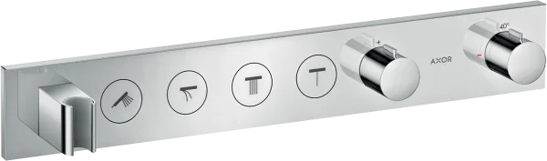 Axor Showersolutions Thermostatic Module Select 600/90 For Concealed Installation For 4 Outlets Chrome