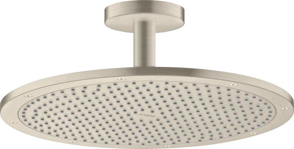Axor Showersolutions Overhead Shower 350 1jet With Ceiling Connection Brushed Nickel