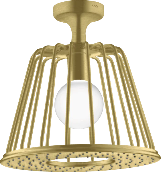 Axor Lampshower/nendo Lampshower 275 1jet With Ceiling Connector Brushed Brass