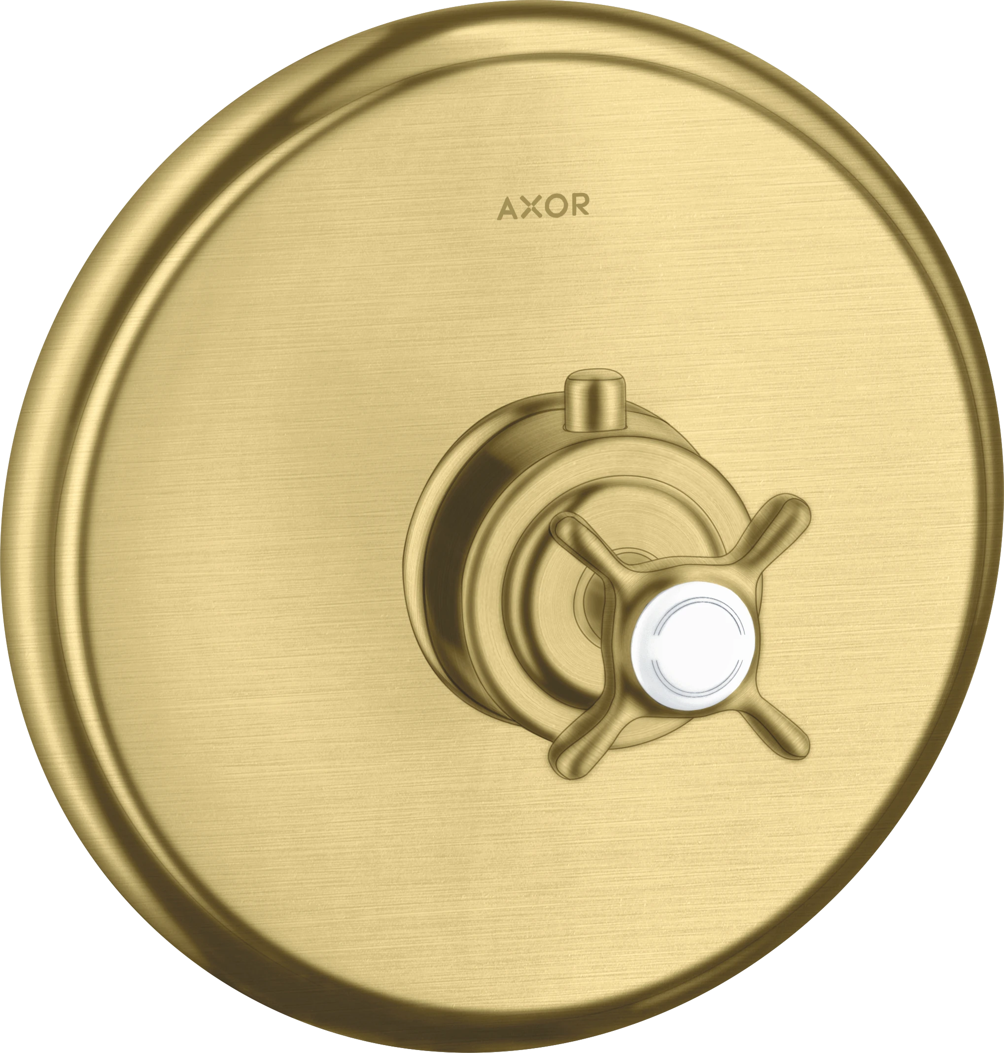 Axor Montreux Thermostatic Mixer For Concealed Installation With Cross Handle Brushed Brass