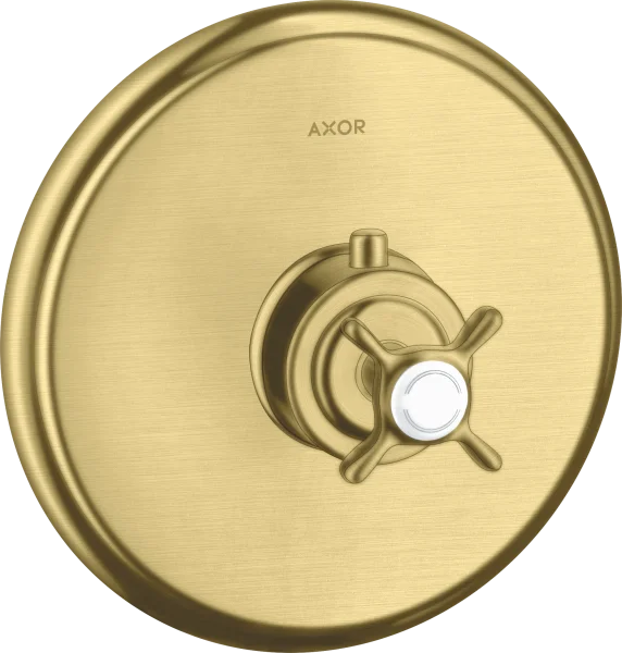 Axor Montreux Thermostatic Mixer For Concealed Installation With Cross Handle Brushed Brass