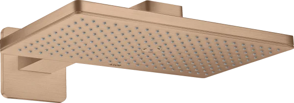 Axor Showersolutions Overhead Shower 460/300 1jet With Shower Arm And Softsquare Escutcheon Brushed Red Gold