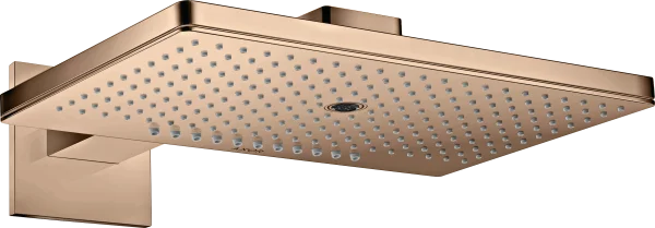 Axor Showersolutions Overhead Shower 460/300 3jet With Shower Arm And Square Escutcheon Polished Red Gold