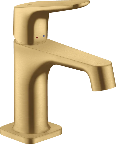 Axor Citterio M Single Lever Basin Mixer 70 For Cloakroom Basins With Pop-up Waste Brushed Gold Optic