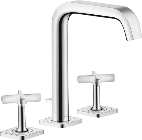 Axor Citterio E 3-hole Basin Mixer 170 With Escutcheons And Pop-up Waste Chrome