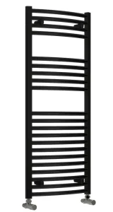 Reina Diva 500 X 1200 Towel Radiator Black Flat