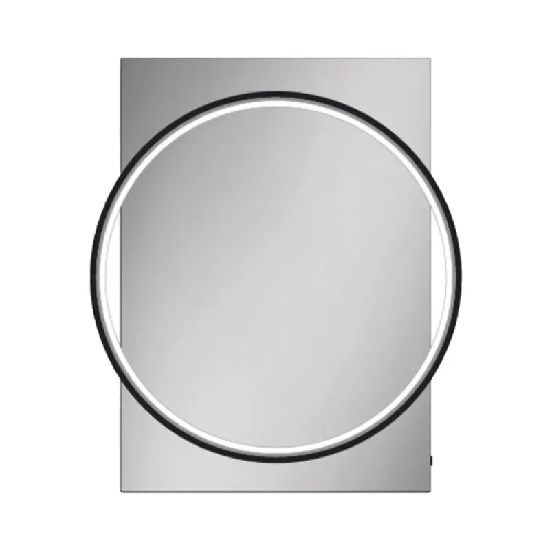 Hib Solas 60 Mirror (black Frame) H80 X W60 X D7.8cm product image - Image 1