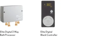 Crosswater Digital Elite Bath Pro Black Controller