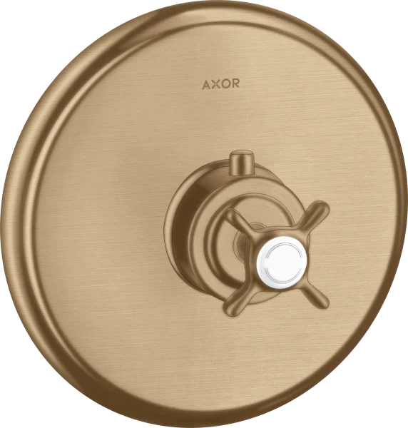 Axor Montreux Thermostatic Mixer For Concealed Installation With Cross Handle Brushed Bronze