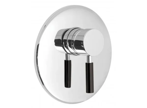 Vado Nuance Concealed Shower Valve Single Lever Wall Mounted With Black Handle product image - Image 1