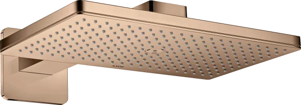Axor Showersolutions Overhead Shower 460/300 1jet With Shower Arm And Softsquare Escutcheon Polished Red Gold