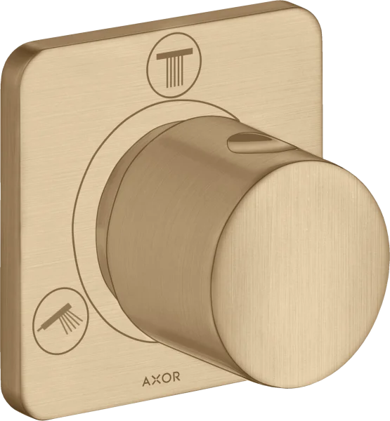 Axor Citterio M Shut-off / Diverter Valve Trio / Quattro Finish Set Brushed Bronze