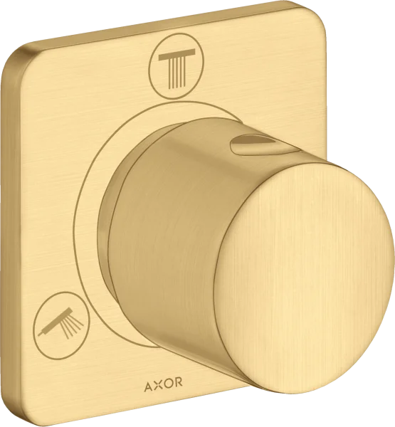 Axor Citterio M Shut-off / Diverter Valve Trio / Quattro Finish Set Brushed Gold Optic