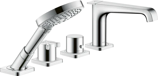 Axor Citterio E 4-hole Rim-mounted Thermostatic Bath Mixer Chrome