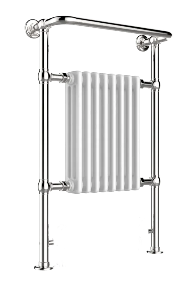 Just Taps Grosvenor Radiator 963 X 673 X 230 Chrome & White product image - Image 1