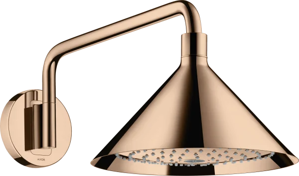 Axor Showers/front Overhead Shower 240 2jet With Shower Arm Polished Red Gold
