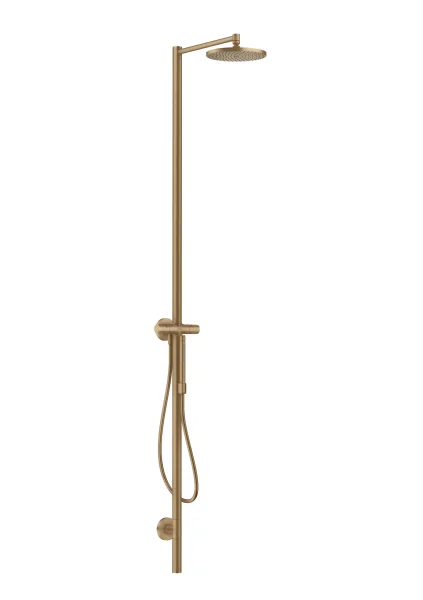 Axor Starck Nature Shower Column With Hand Shower Brushed Bronze