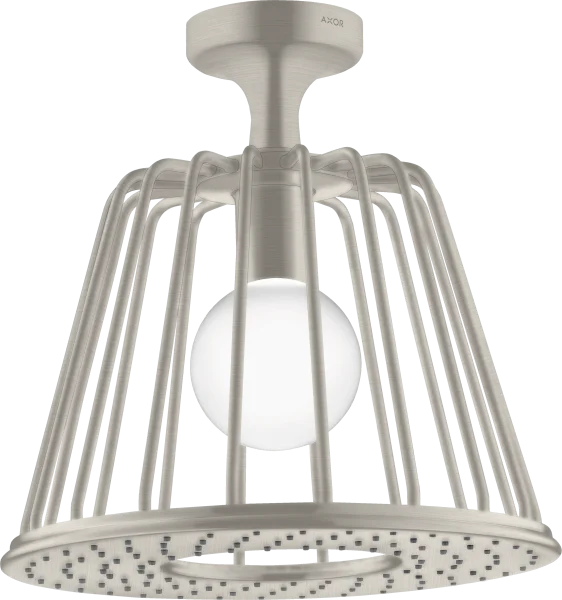 Axor Lampshower/nendo Lampshower 275 1jet With Ceiling Connector Stainless Steel Optic