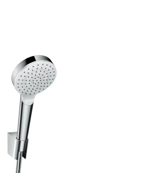 Hansgrohe Crometta Shower Holder Set 100 1jet Ecosmart With Shower Hose 125 Cm