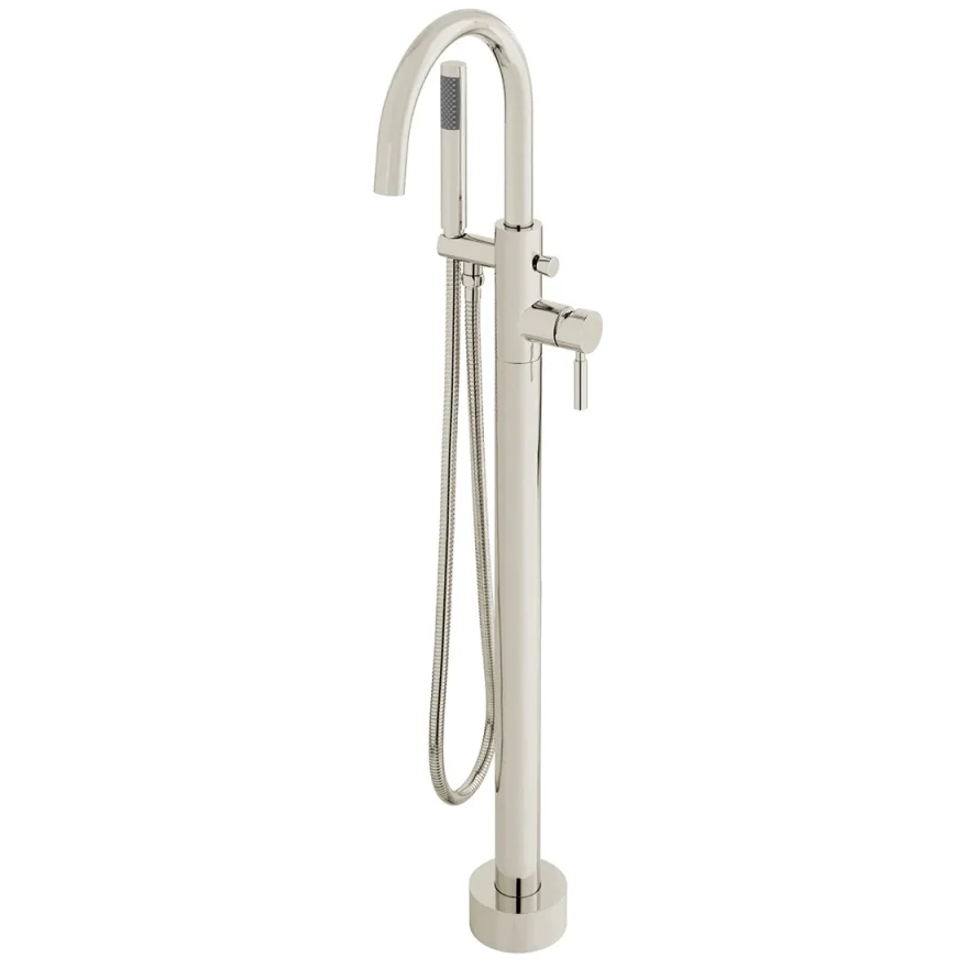 Individual By Vado Origins Floor Standing Bath Shower Mixer Tap Brushed Nickel product image - Image 1