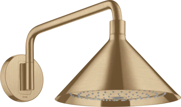 Axor Showers/front Overhead Shower 240 2jet With Shower Arm Brushed Bronze