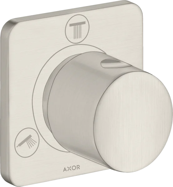 Axor Citterio M Shut-off / Diverter Valve Trio / Quattro Finish Set Stainless Steel Optic