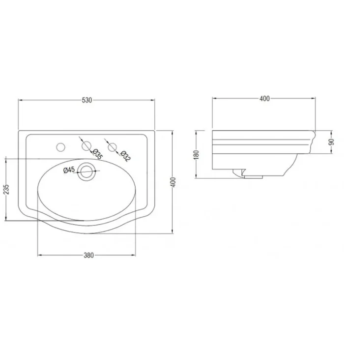 Imperial Etoile Cloak Basin 3t 530 White detail view - Image 3