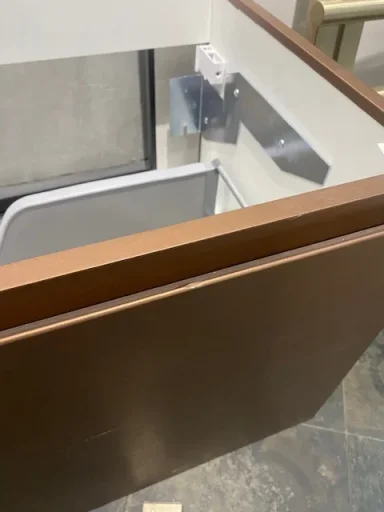 Faeber Mode 900 1 Drawer Vanity Unit Only - Rutic Bronze Wrap - Ex Display detail view - Image 2