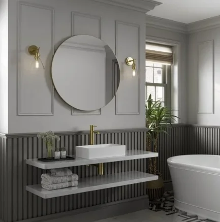 Hib Trim Round 60 (black Frame) Mirror 60cm X D2.5cm