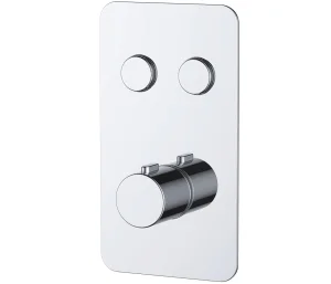Just Taps Hugo Touch Thermostatic Valve 2 Outlets Chrome
