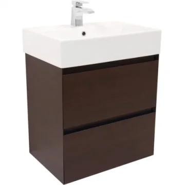 Saneux Matteo 2 Drawer Wenge Unit - Handleless (For 39002) detail view - Image 2