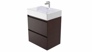 Saneux Matteo 2 Drawer Wenge Unit - Handleless (For 39002)