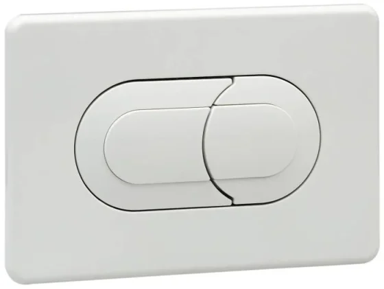 Eau Selina Dual Flush Plate White product image - Image 1