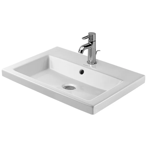 Duravit 2nd Floor 600mm Ceramic Inset Basin White