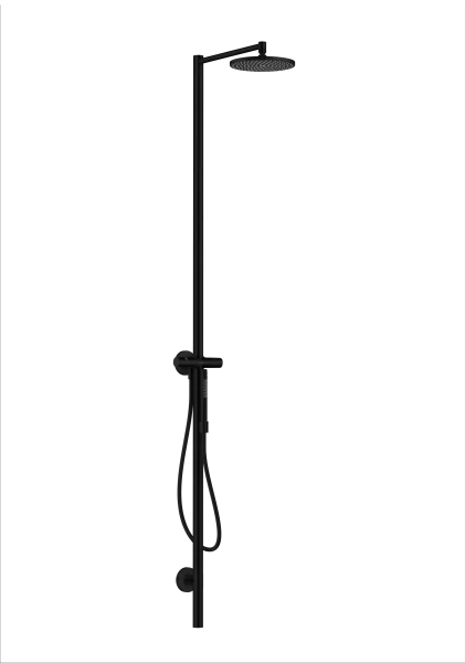 Axor Starck Nature Shower Column With Hand Shower Matt Black