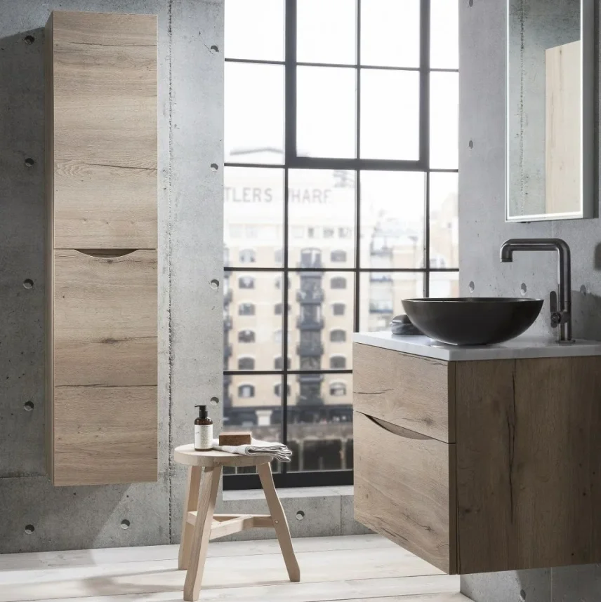 Crosswater Glide Ii Tower Unit Windsor Oak detail view - Image 5