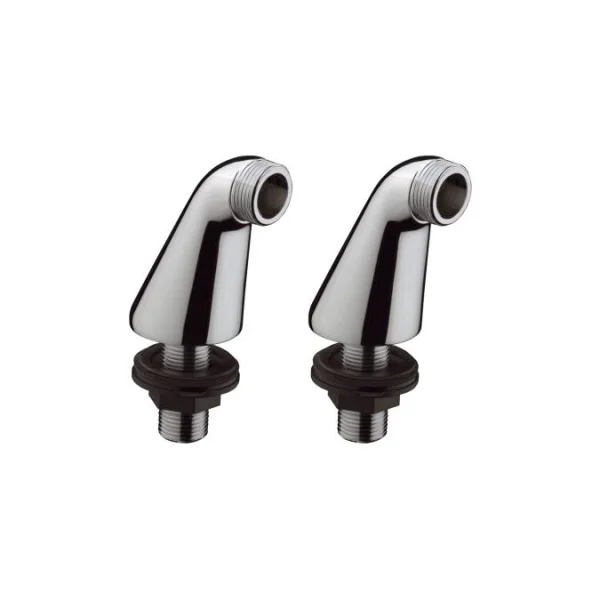 Hansgrohe Pillar Unions For Fitting Onto Bath Rim 180 Mm Centre X 70 Mm Height
