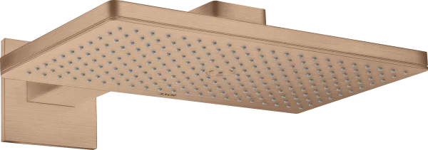 Axor Showersolutions Overhead Shower 460/300 1jet With Shower Arm And Square Escutcheon Brushed Red Gold