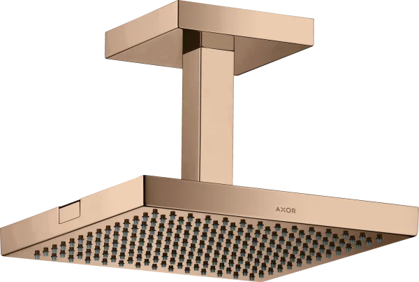 Axor Showersolutions Overhead Shower 240/240 1jet With Ceiling Connection Polished Red Gold